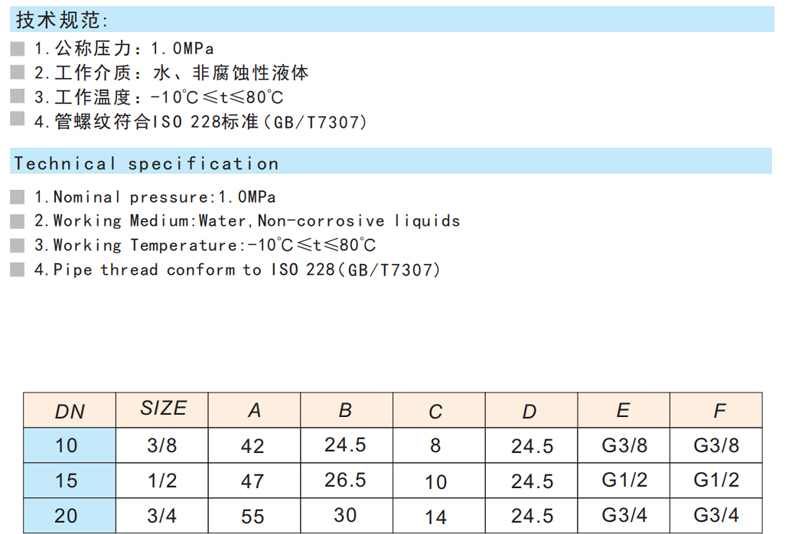  黃銅迷你小球閥 Q11X-10T